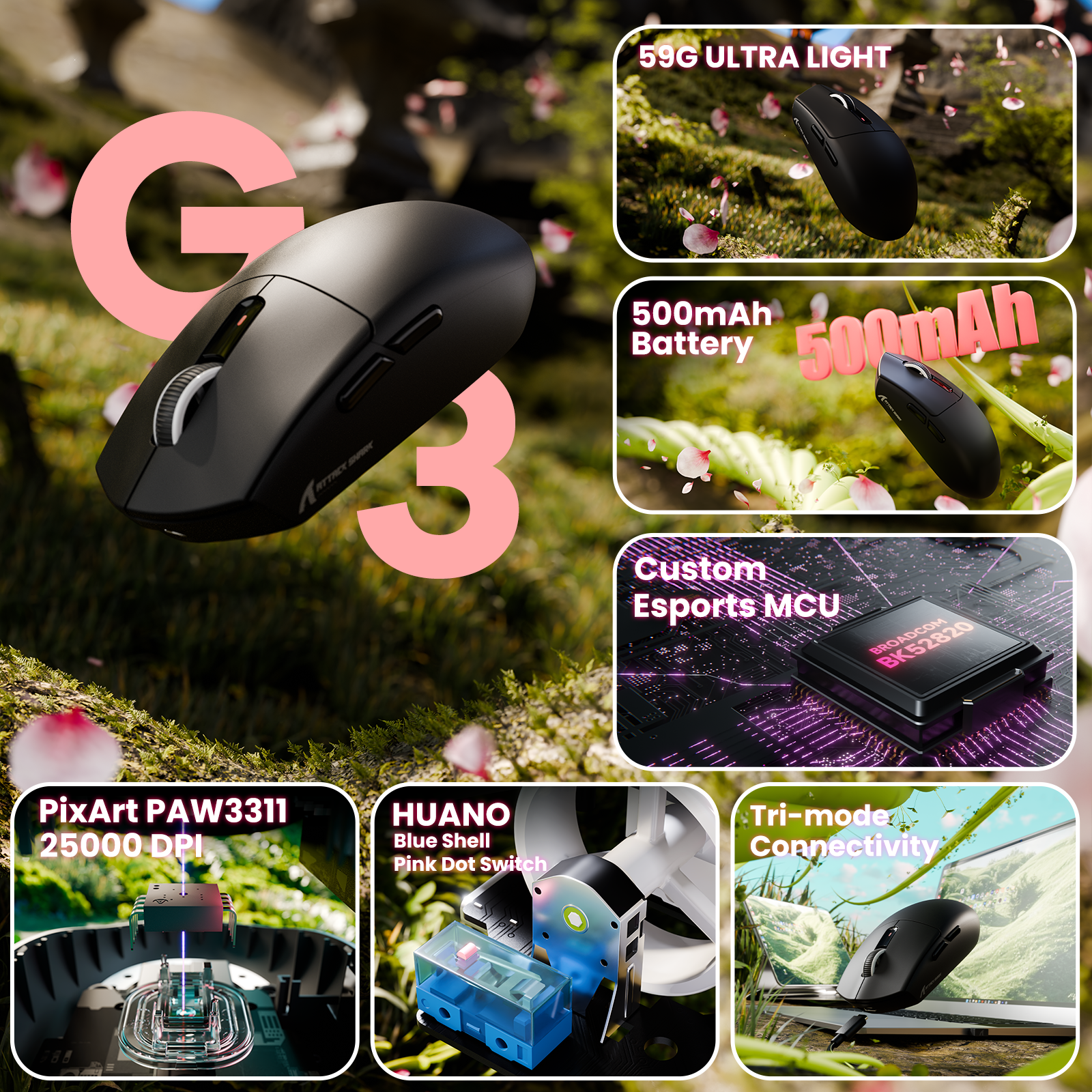 ATTACK SHARK G3