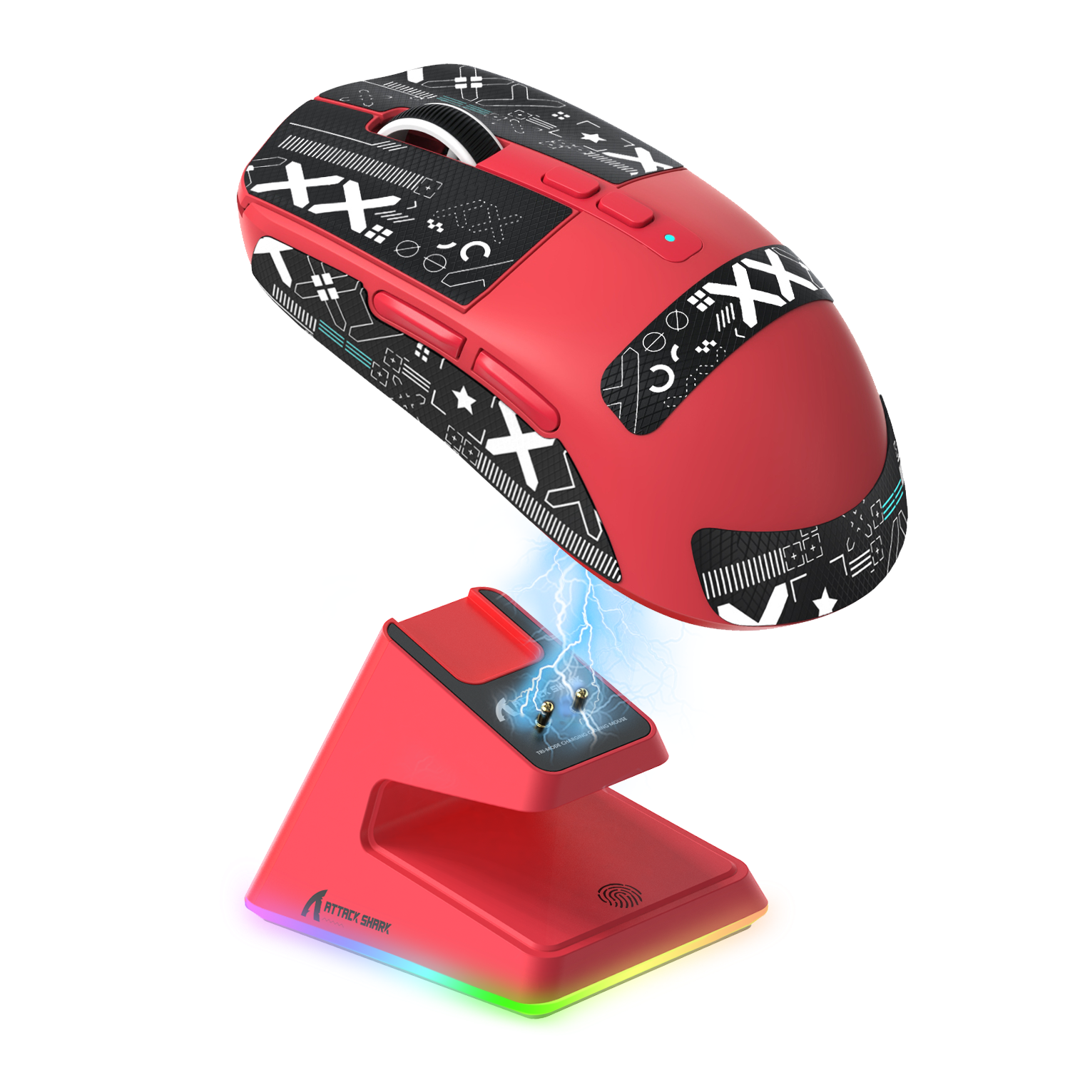 ATTACK SHARK X6 Three Modes Gaming Mouse With Charging Dock