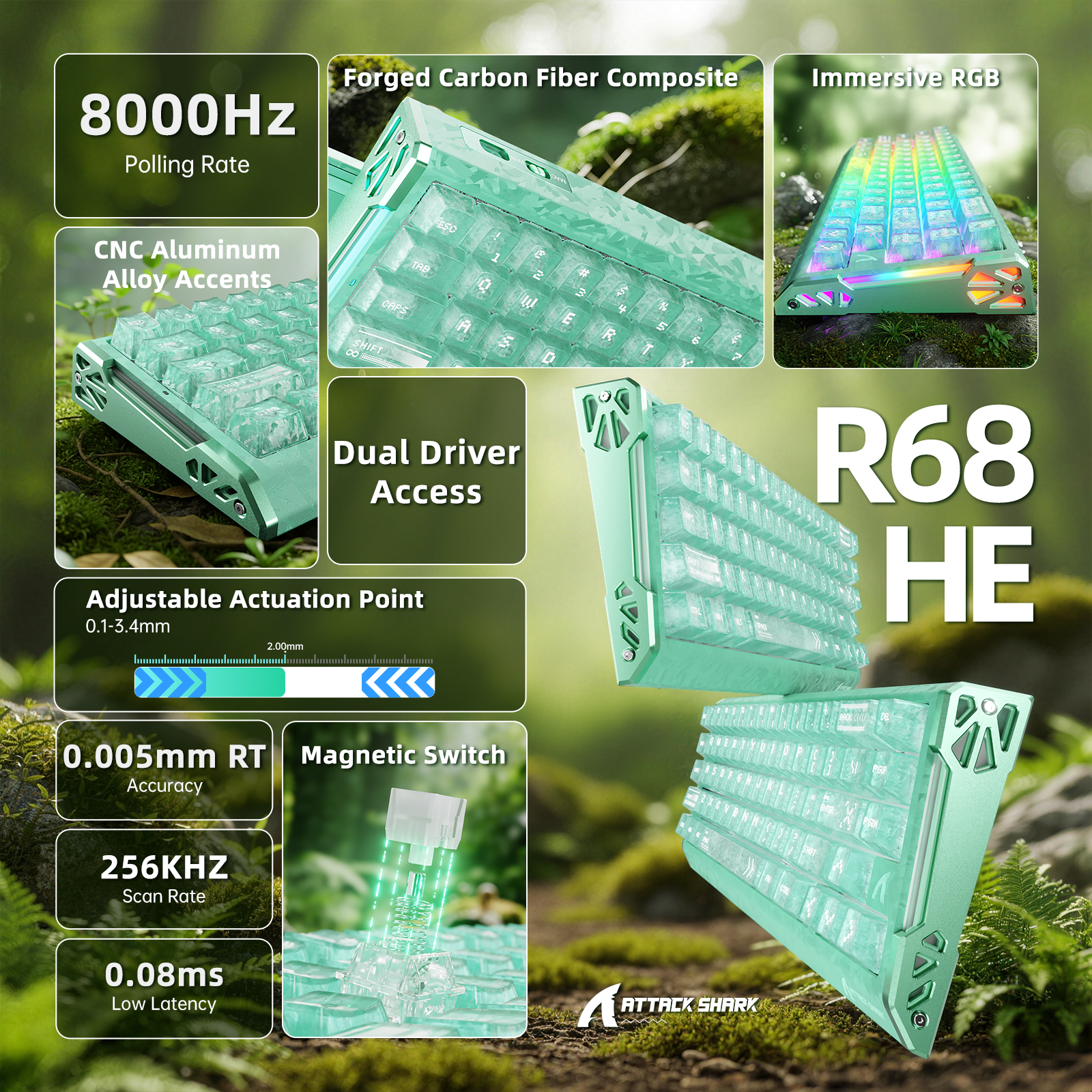 ATTACK SHARK R68 HE