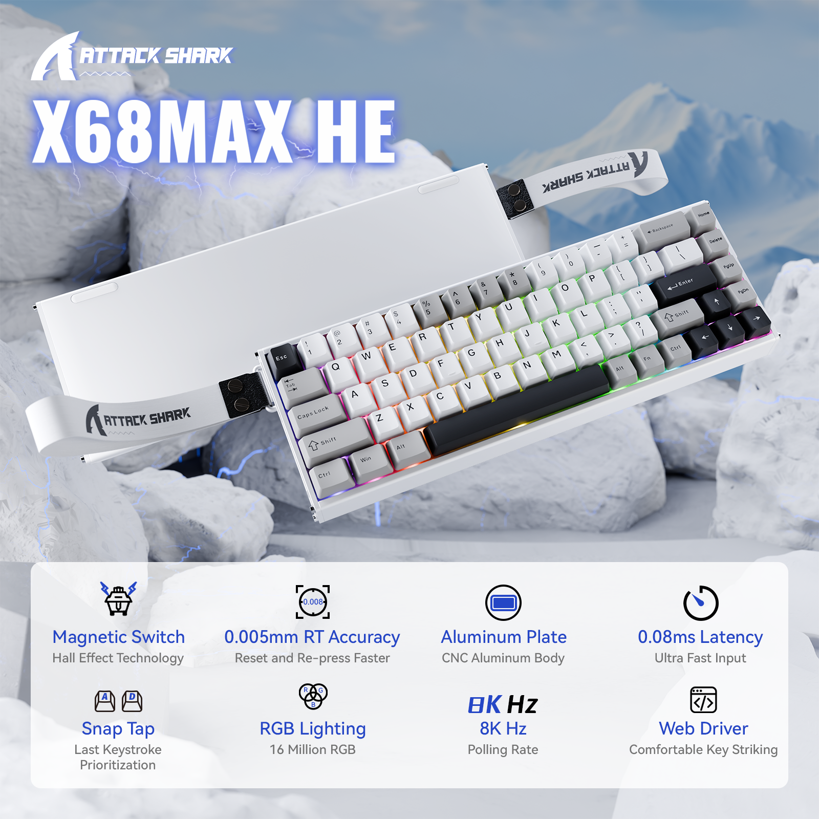 ATTACK SHARK X68MAX HE