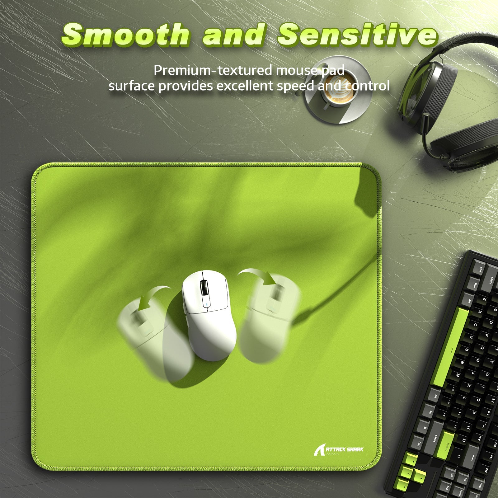 ATTACK SHARK CM02 eSport Gaming Mousepad (450x400x4 MM)