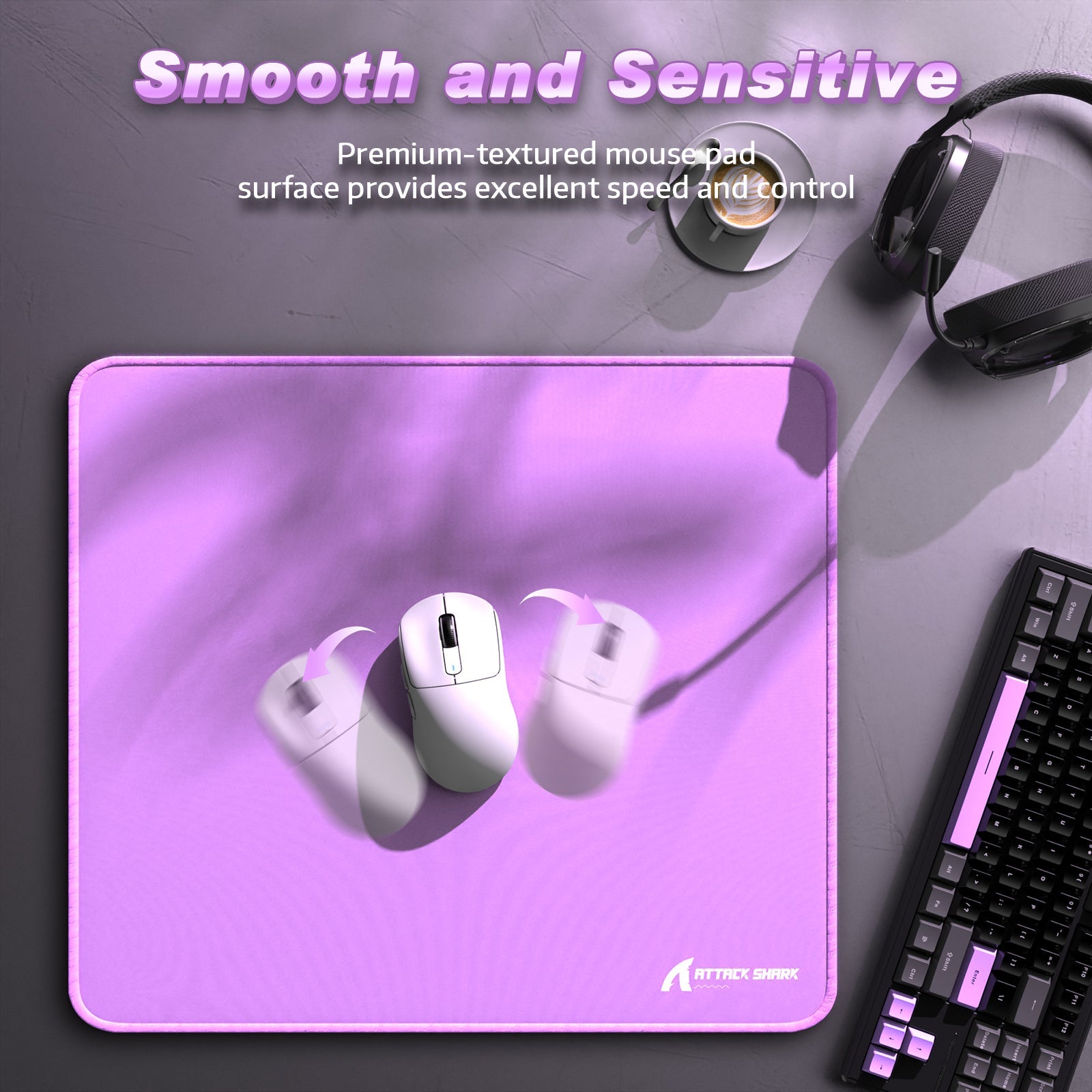 ATTACK SHARK CM02 eSport Gaming Mousepad (450x400x4 MM)