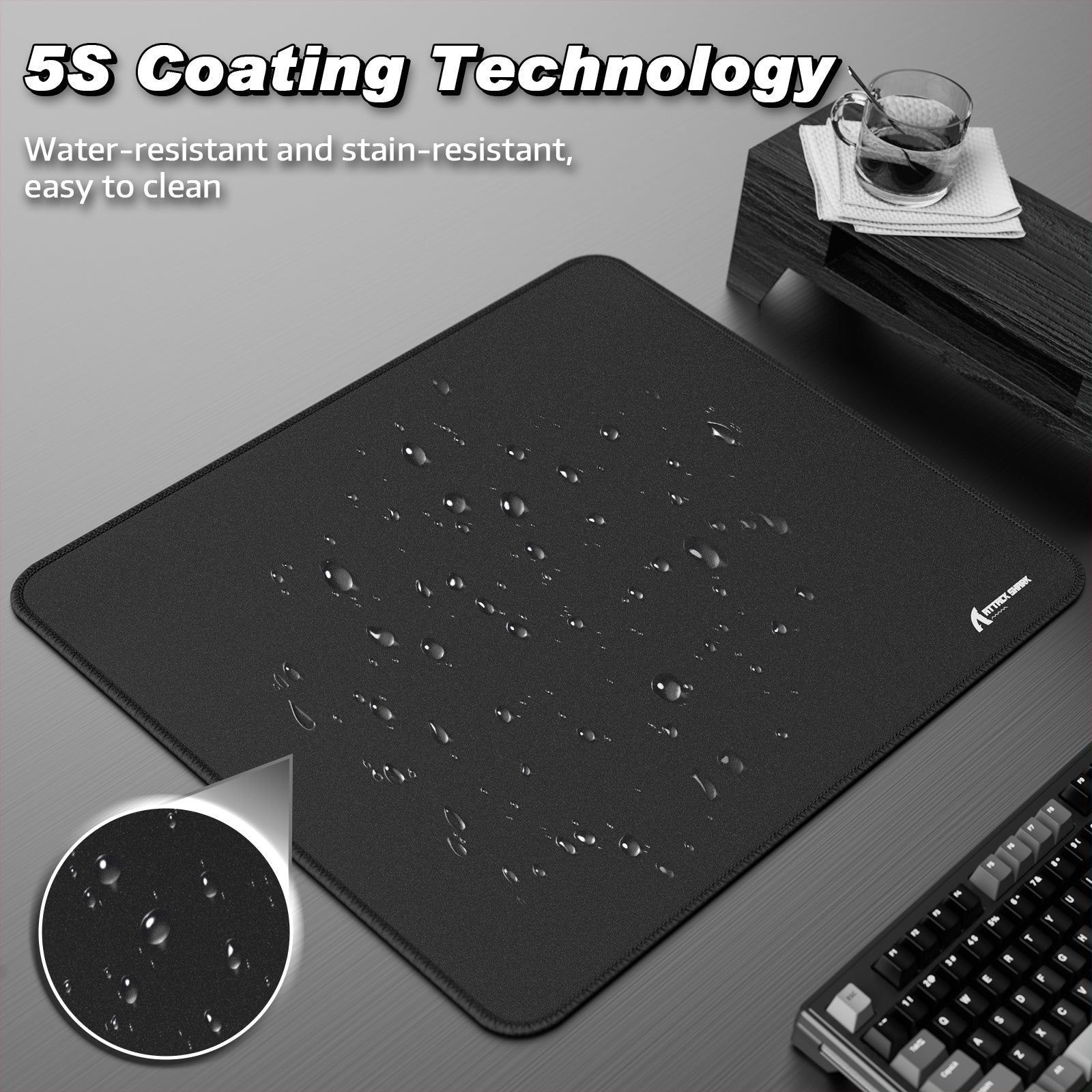 ATTACK SHARK CM02 eSport Gaming Mousepad (450x400x4 MM)
