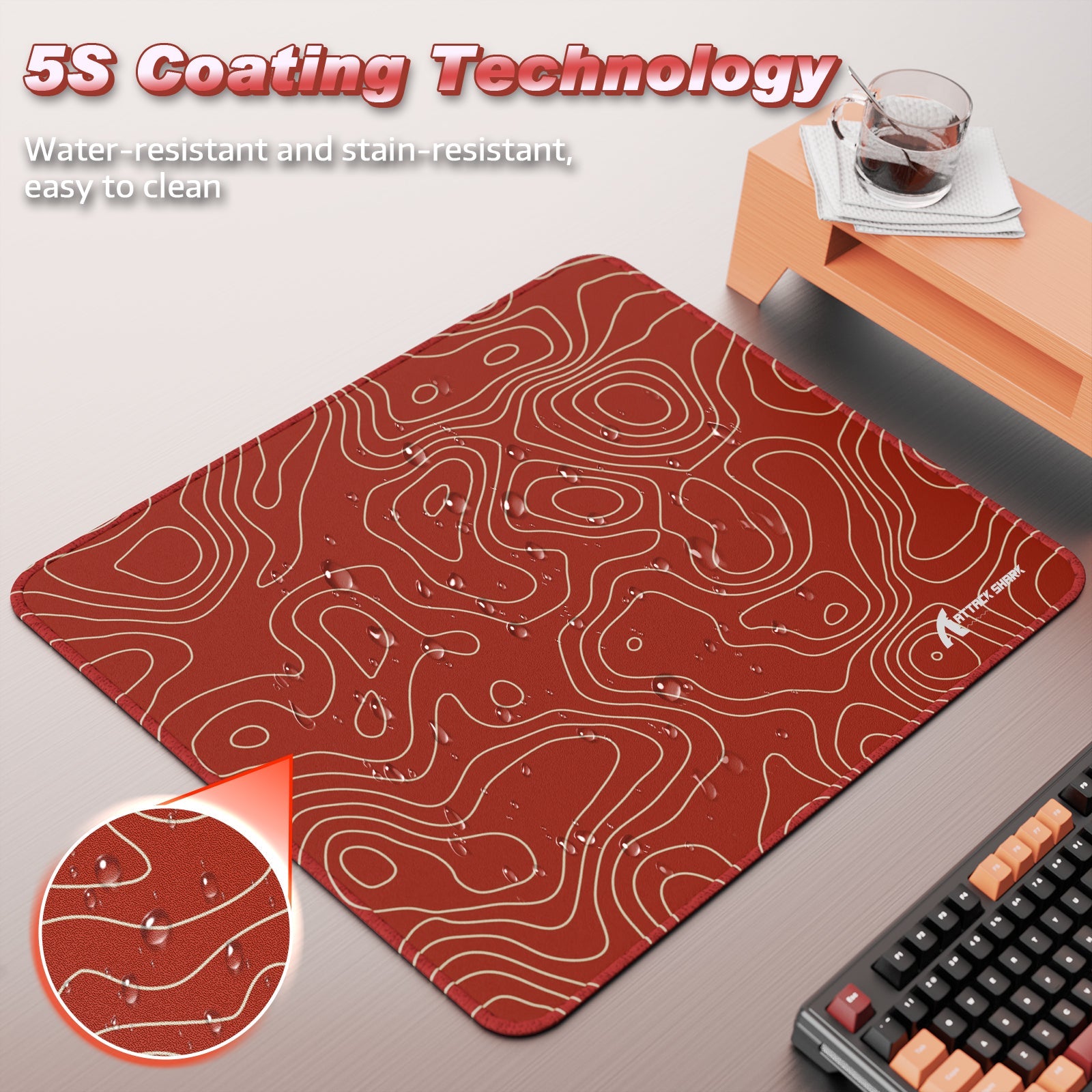 ATTACK SHARK CM02 eSport Gaming Mousepad (450x400x4 MM)