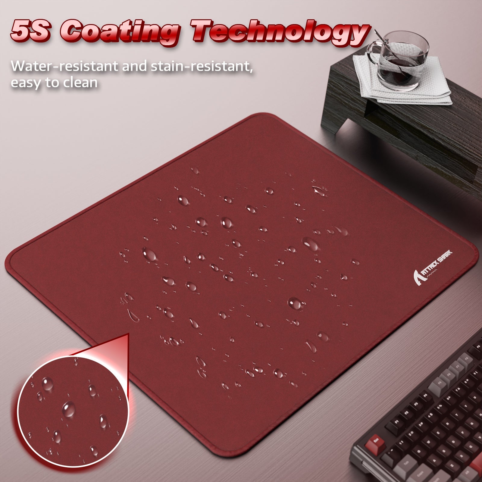 ATTACK SHARK CM02 eSport Gaming Mousepad (450x400x4 MM)