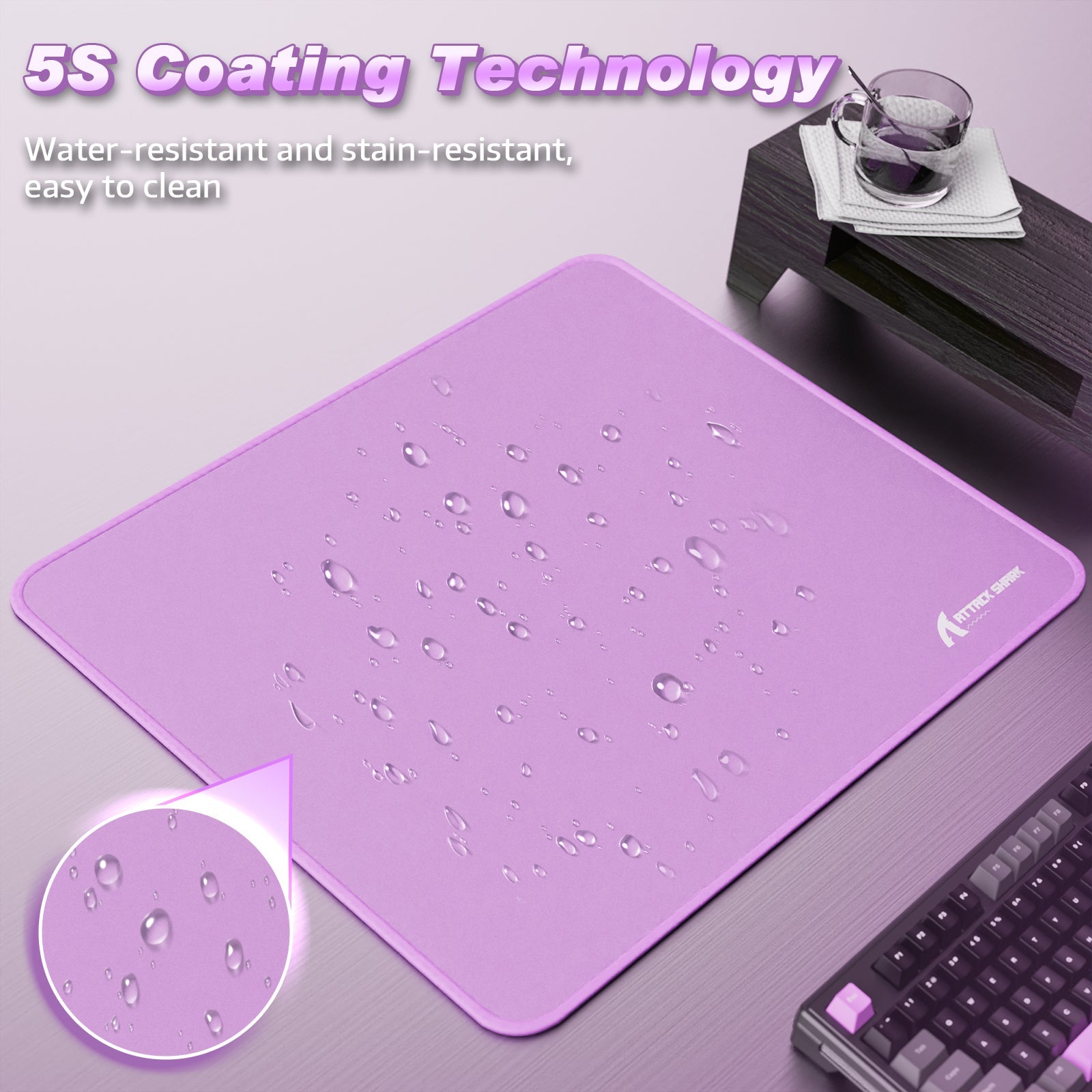 ATTACK SHARK CM02 eSport Gaming Mousepad (450x400x4 MM)