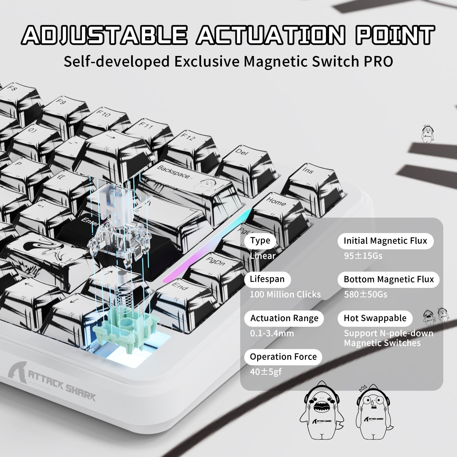 ATTACK SHARK X82PRO HE