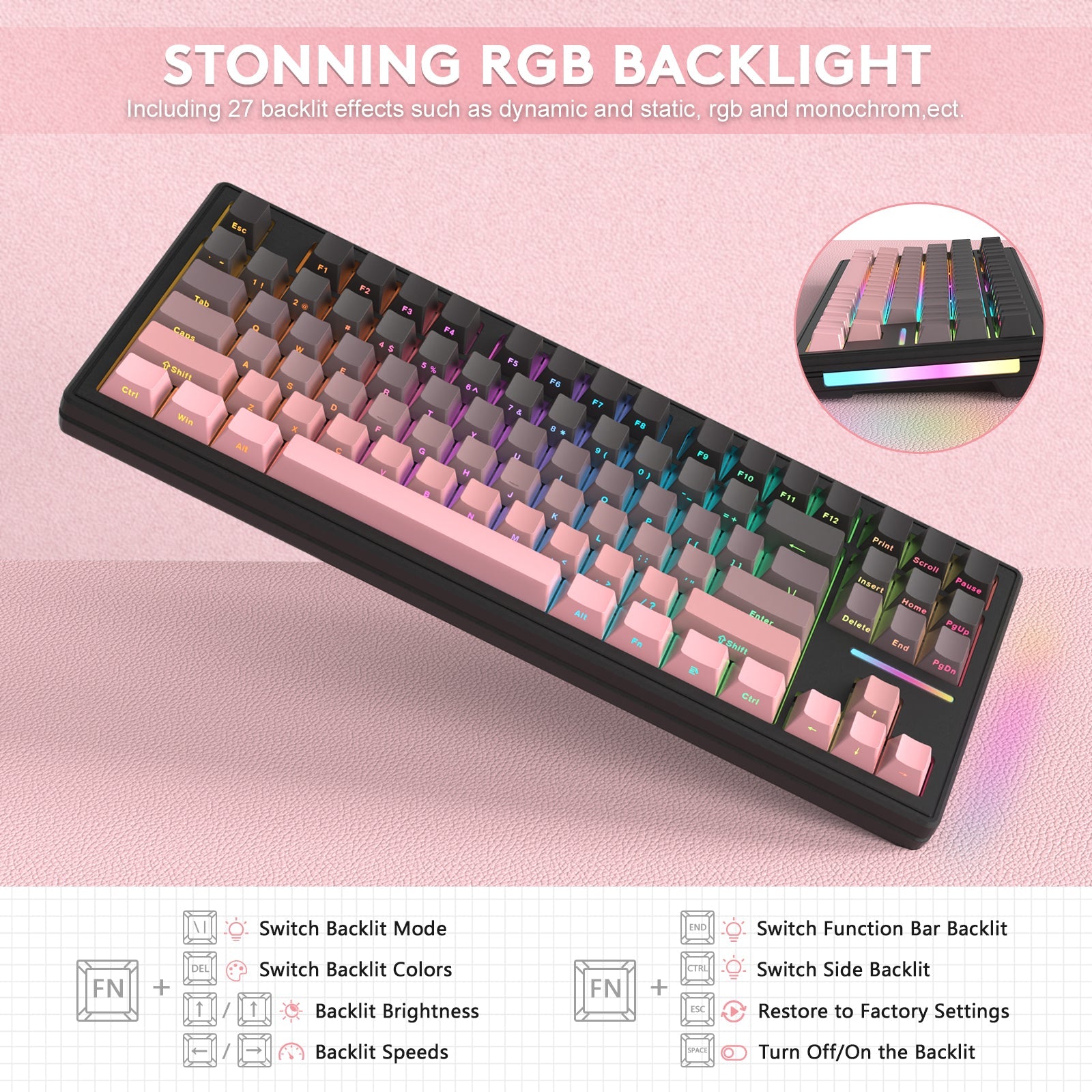 ATTACK SHARK M87 Wireless Mechanical Keyboard