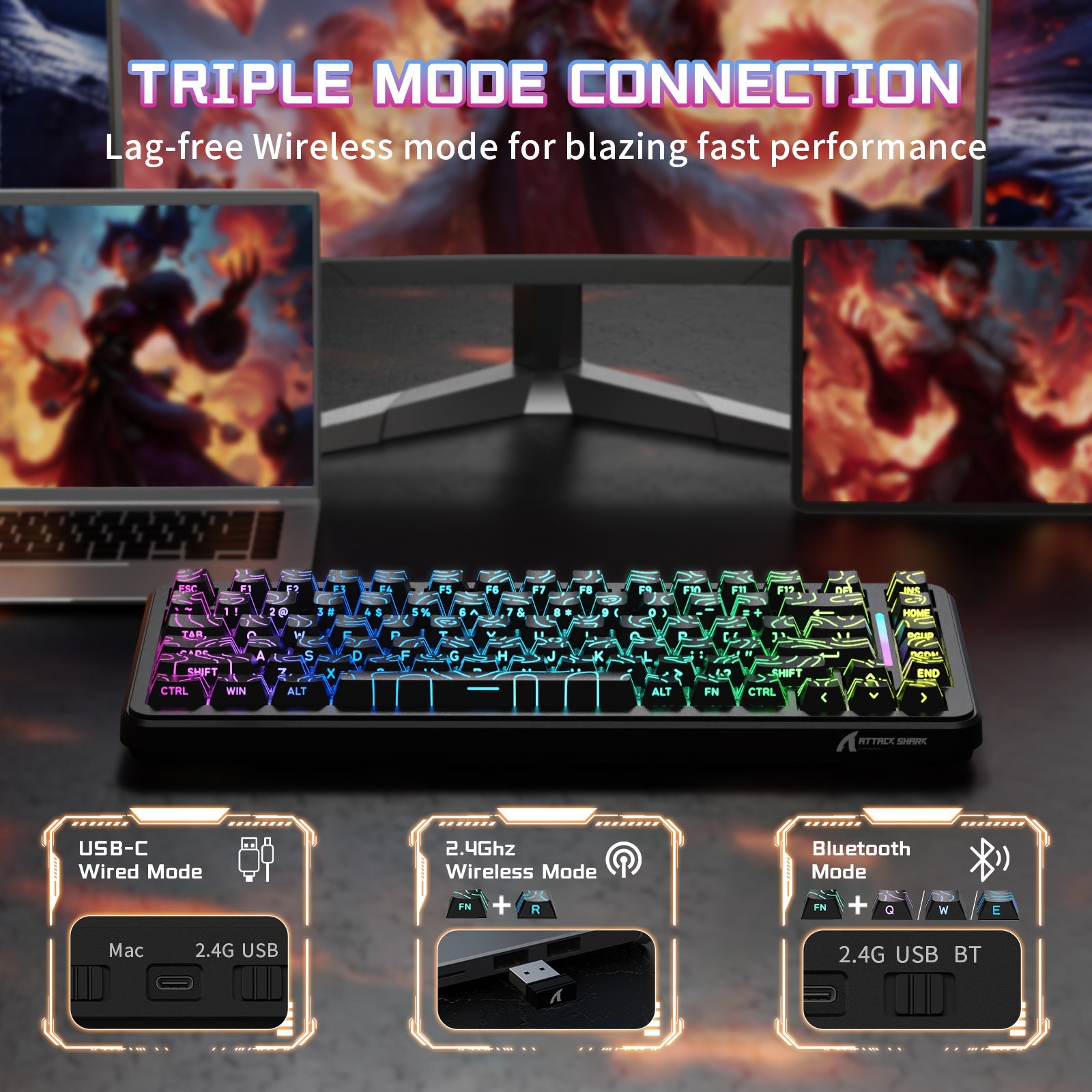 ATTACK SHARK X82PRO HE