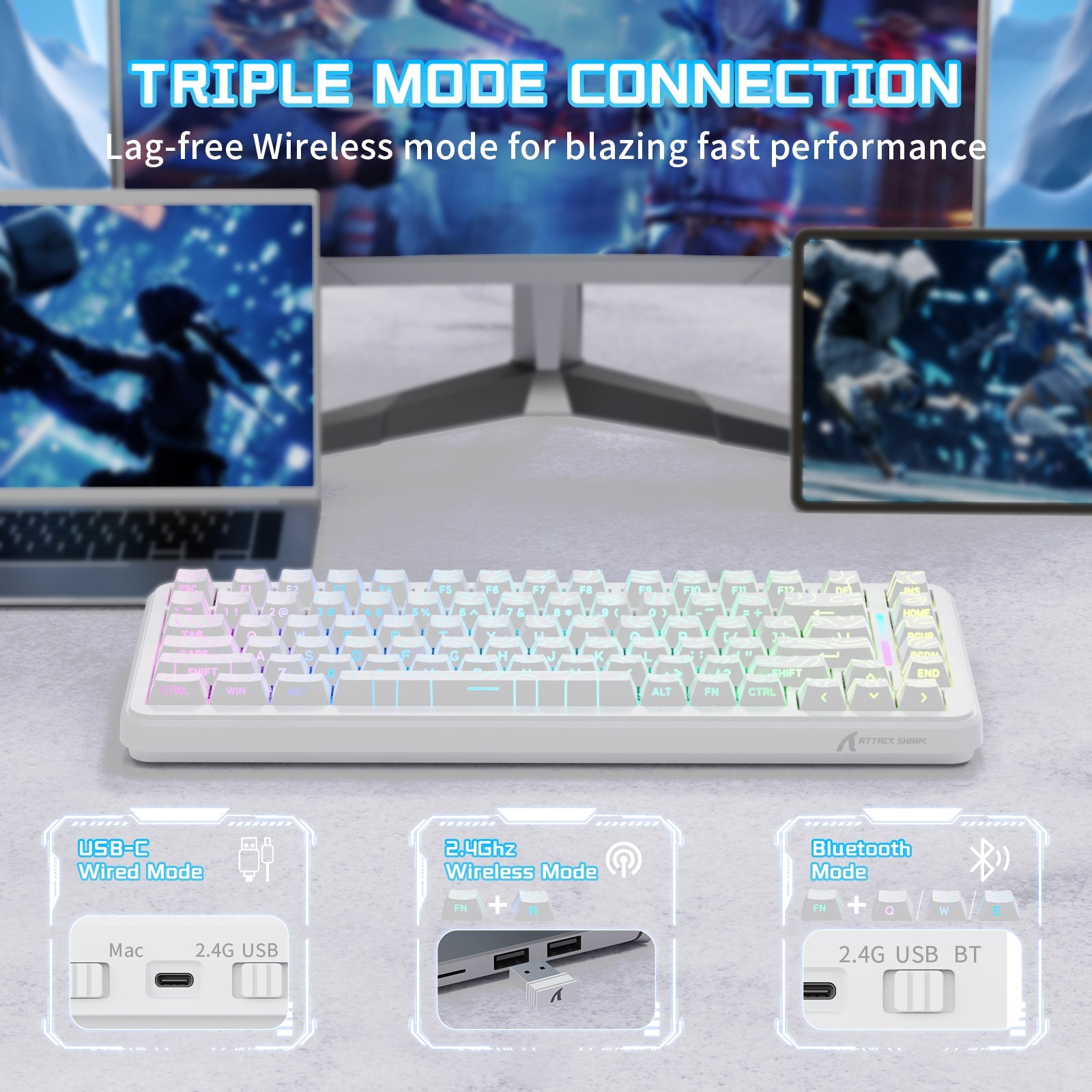 ATTACK SHARK X82PRO HE