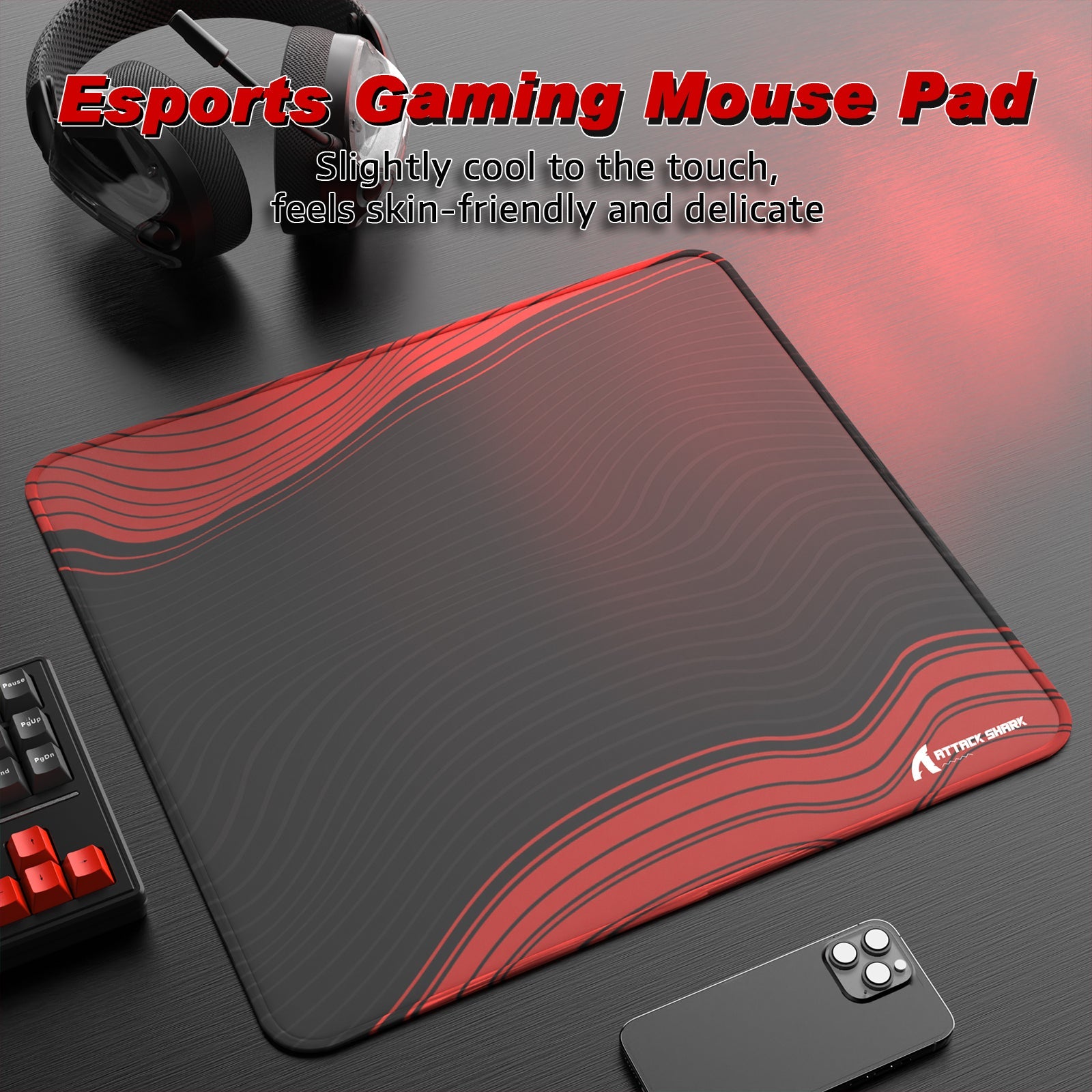ATTACK SHARK CM02 eSport Gaming Mousepad (450x400x4 MM)