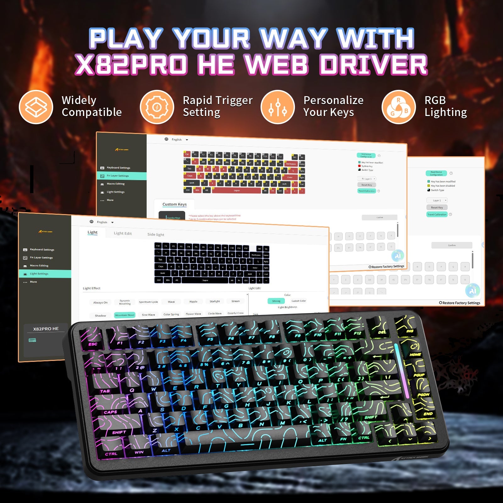ATTACK SHARK X82PRO HE