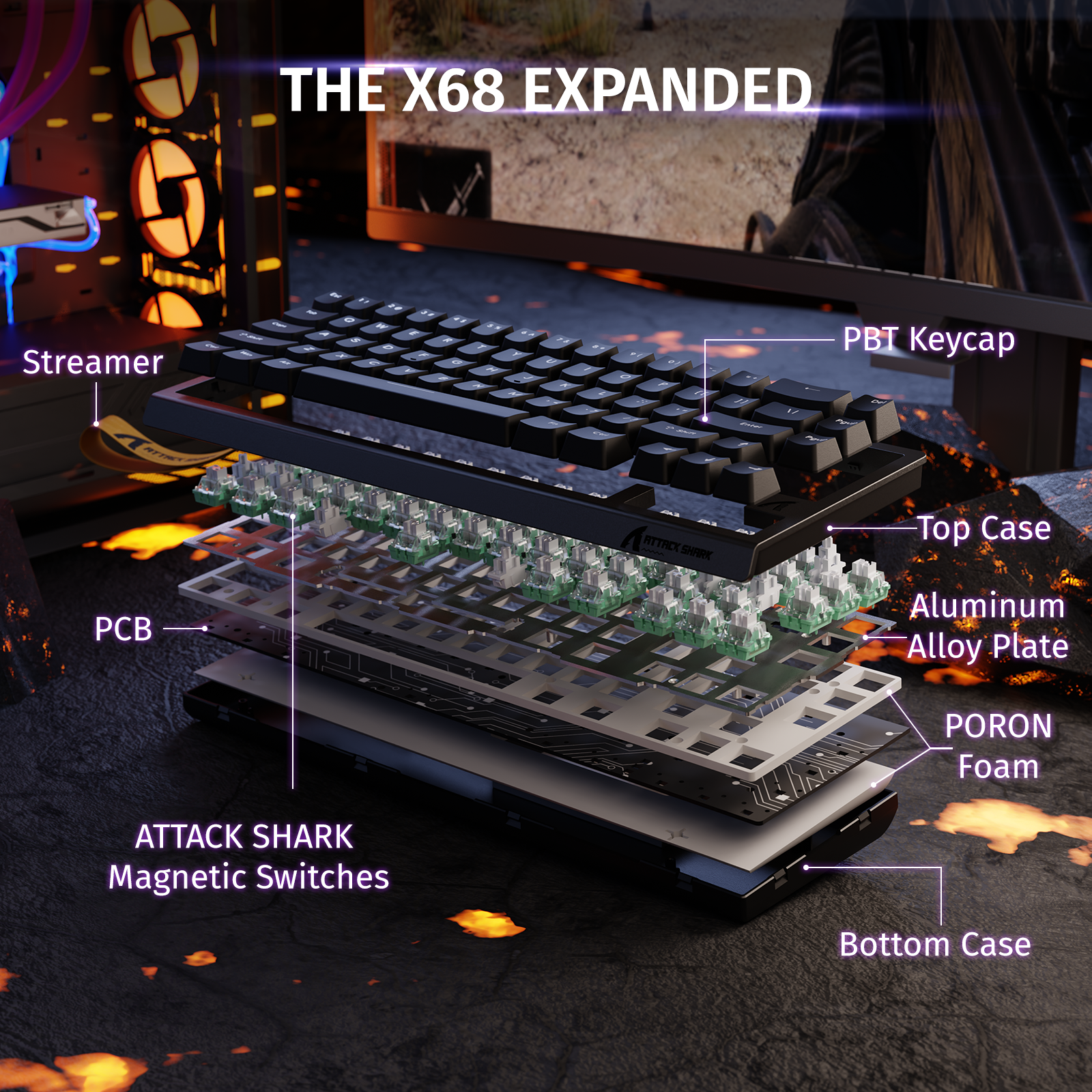 ATTACK SHARK X68 HE