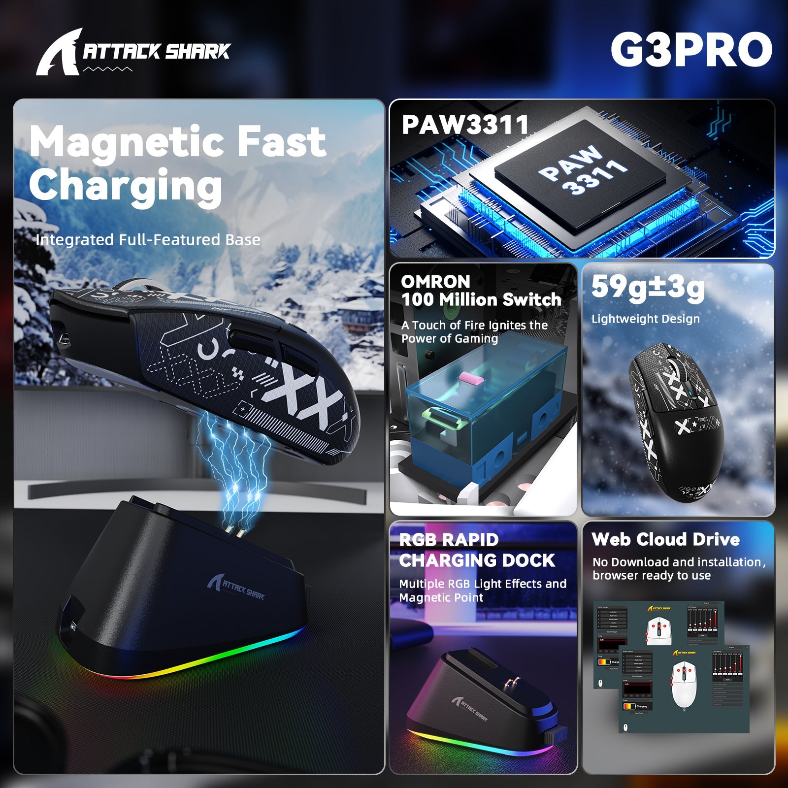 ATTACK SHARK G3PRO