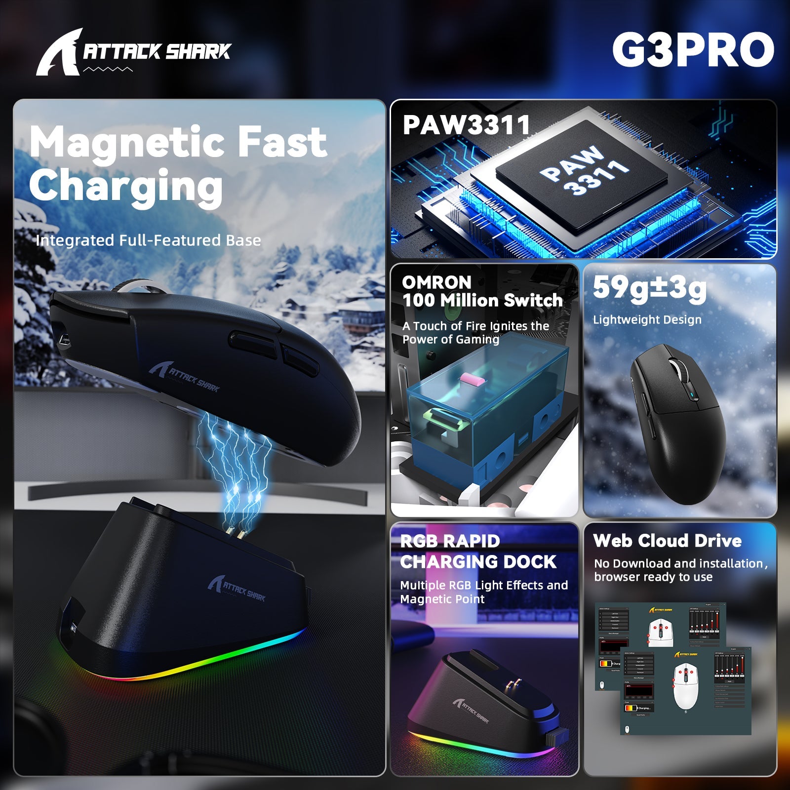 ATTACK SHARK G3PRO