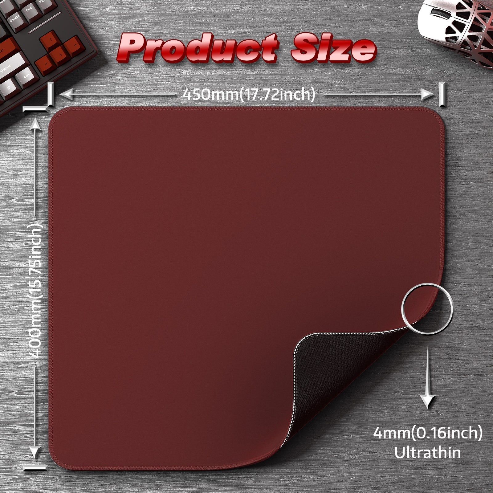 ATTACK SHARK CM02 eSport Gaming Mousepad (450x400x4 MM)