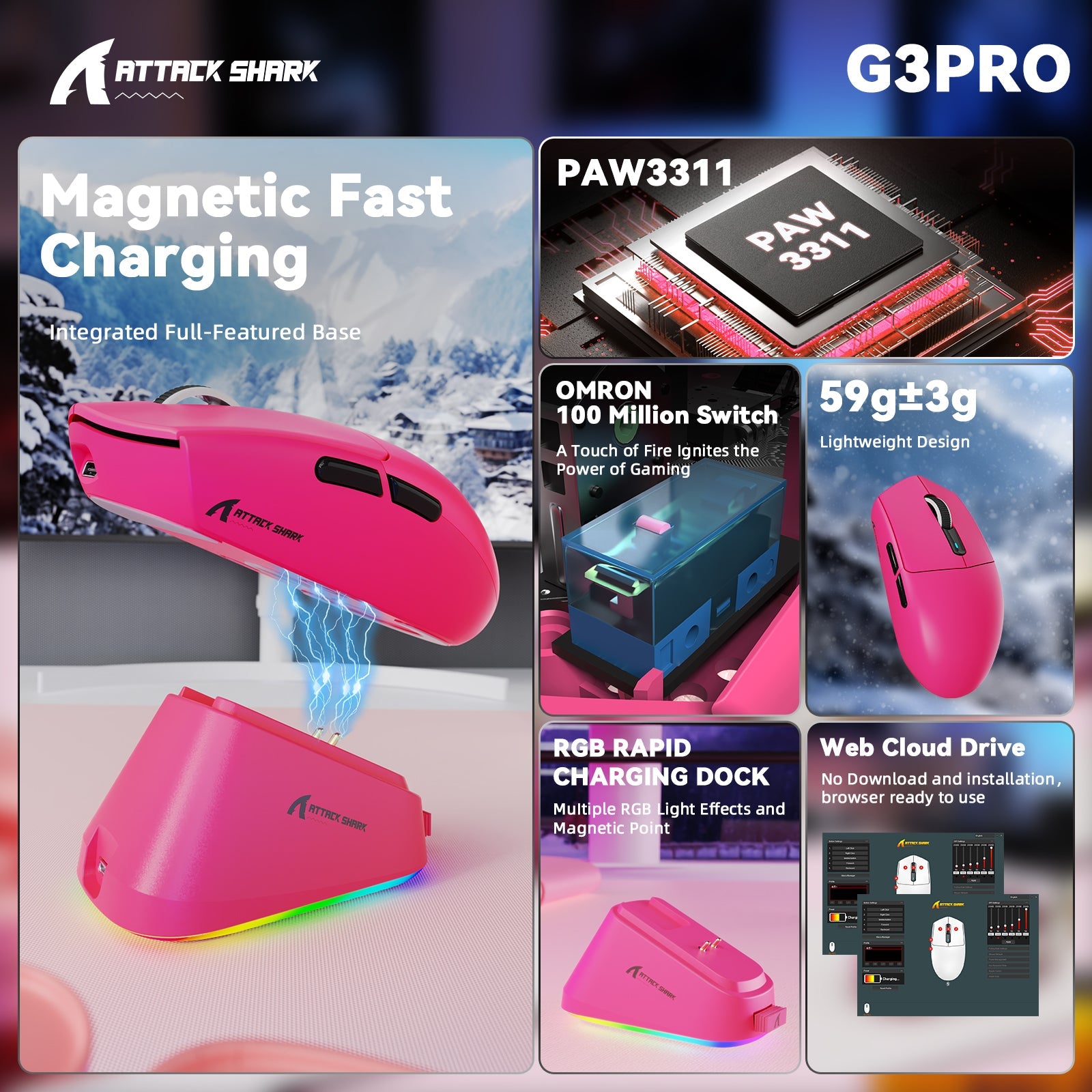 ATTACK SHARK G3PRO