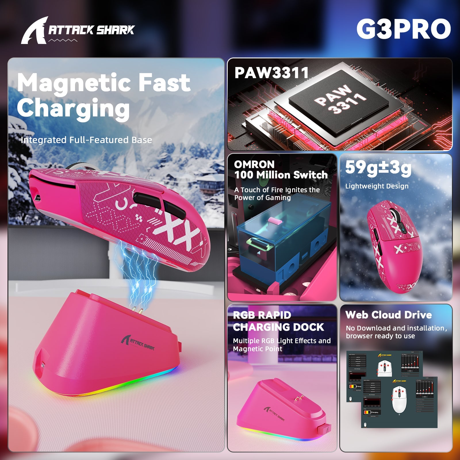 ATTACK SHARK G3PRO