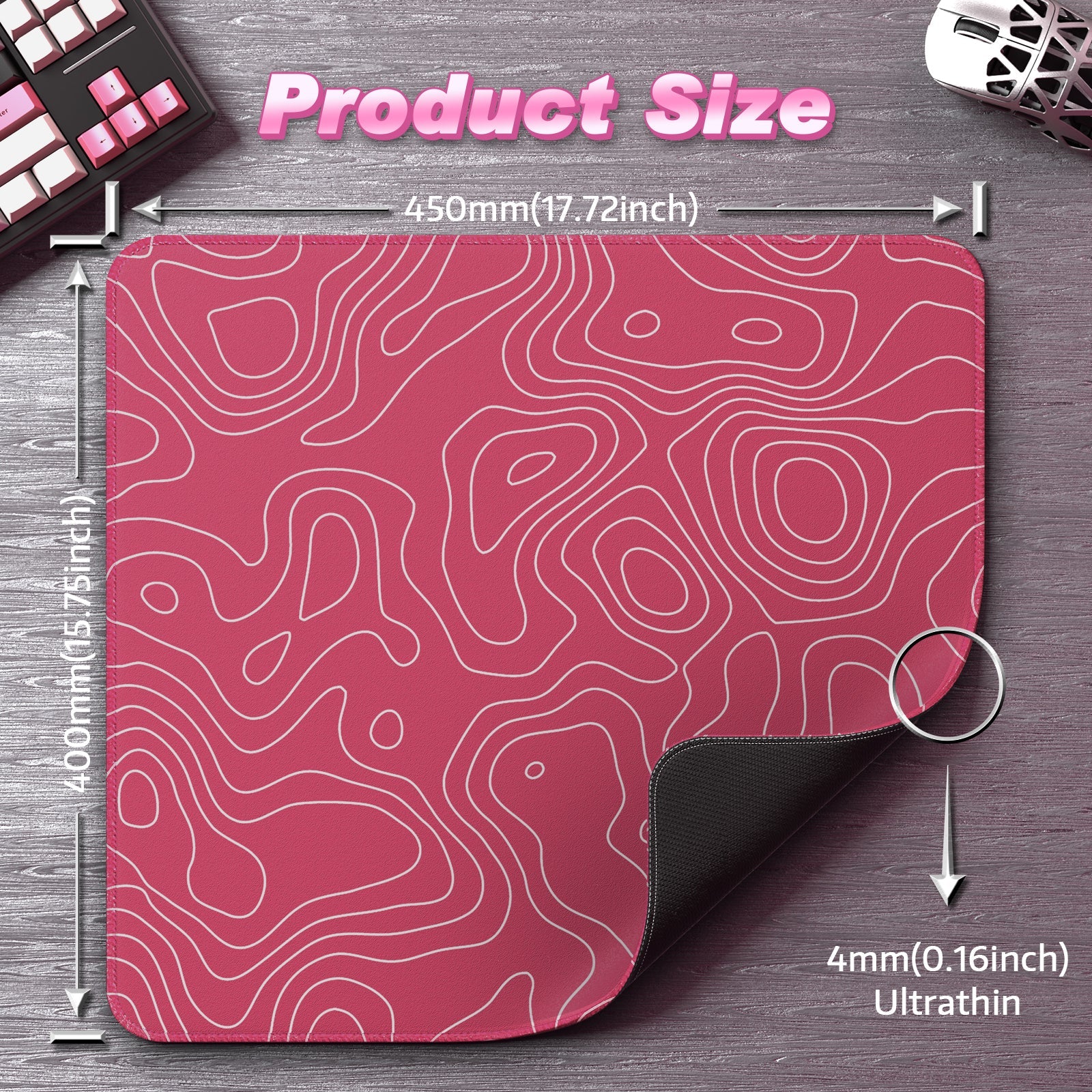 ATTACK SHARK CM02 eSport Gaming Mousepad (450x400x4 MM)