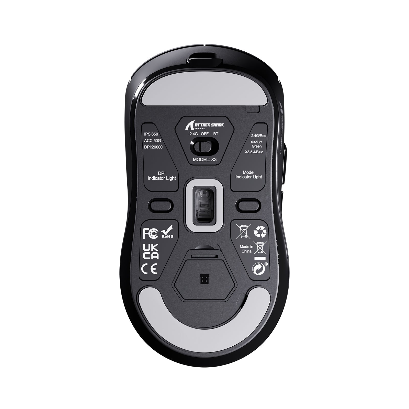 ATTACK SHARK X3 Wireless Gaming Mouse PAW3395 Superlight