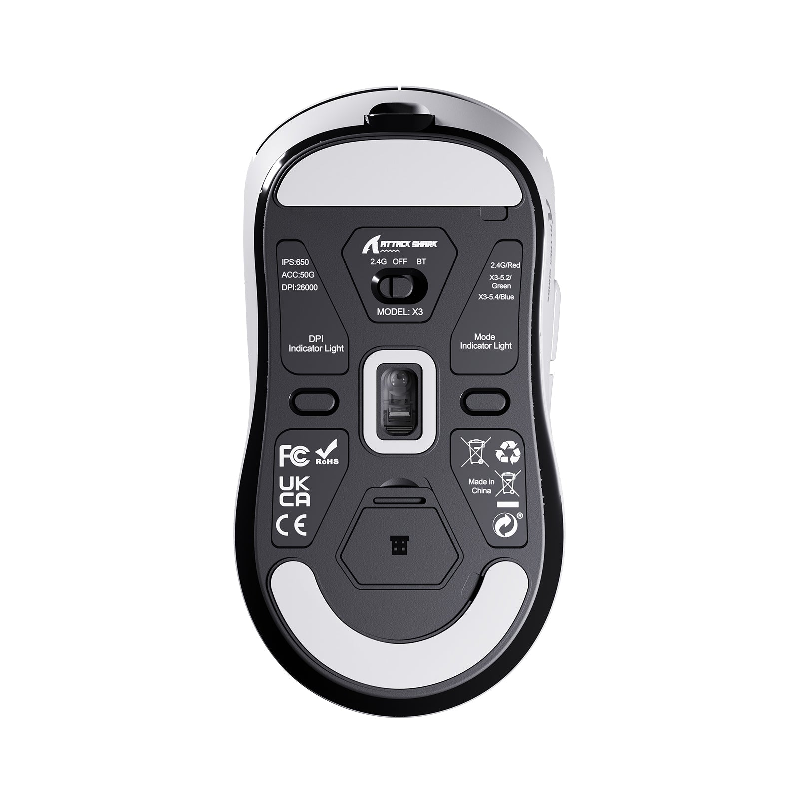 ATTACK SHARK X3 Wireless Gaming Mouse PAW3395 Superlight