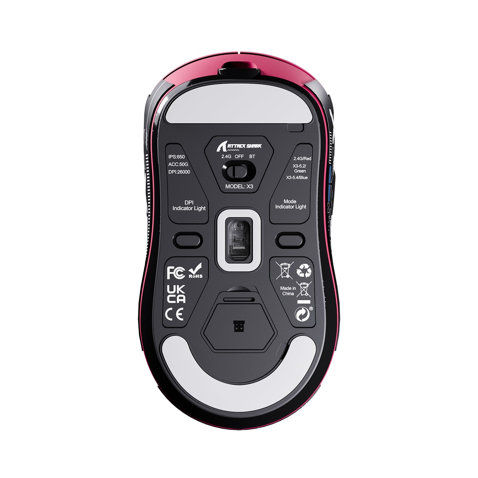 ATTACK SHARK X3 Wireless Gaming Mouse PAW3395 Superlight
