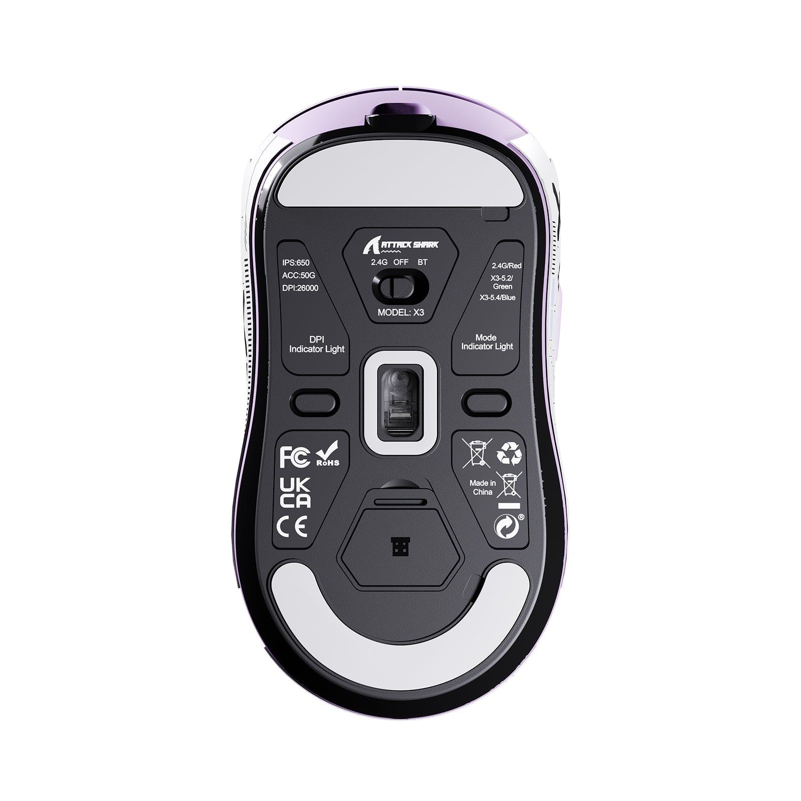 ATTACK SHARK X3 Wireless Gaming Mouse PAW3395 Superlight