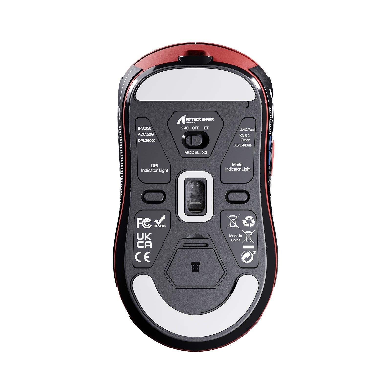 ATTACK SHARK X3 Wireless Gaming Mouse PAW3395 Superlight