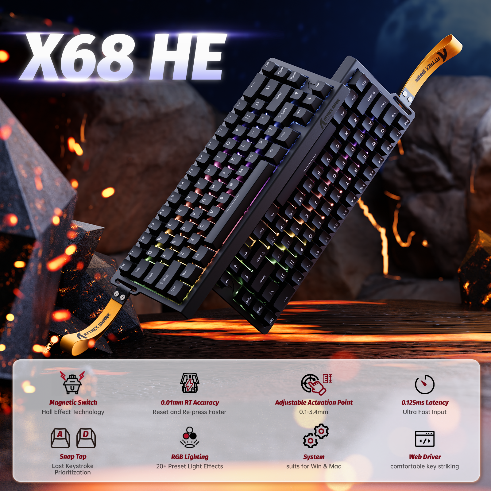 ATTACK SHARK X68 HE